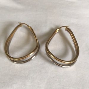 14 kt gold earrings